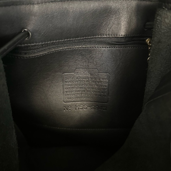 Vintage black Coach backpack